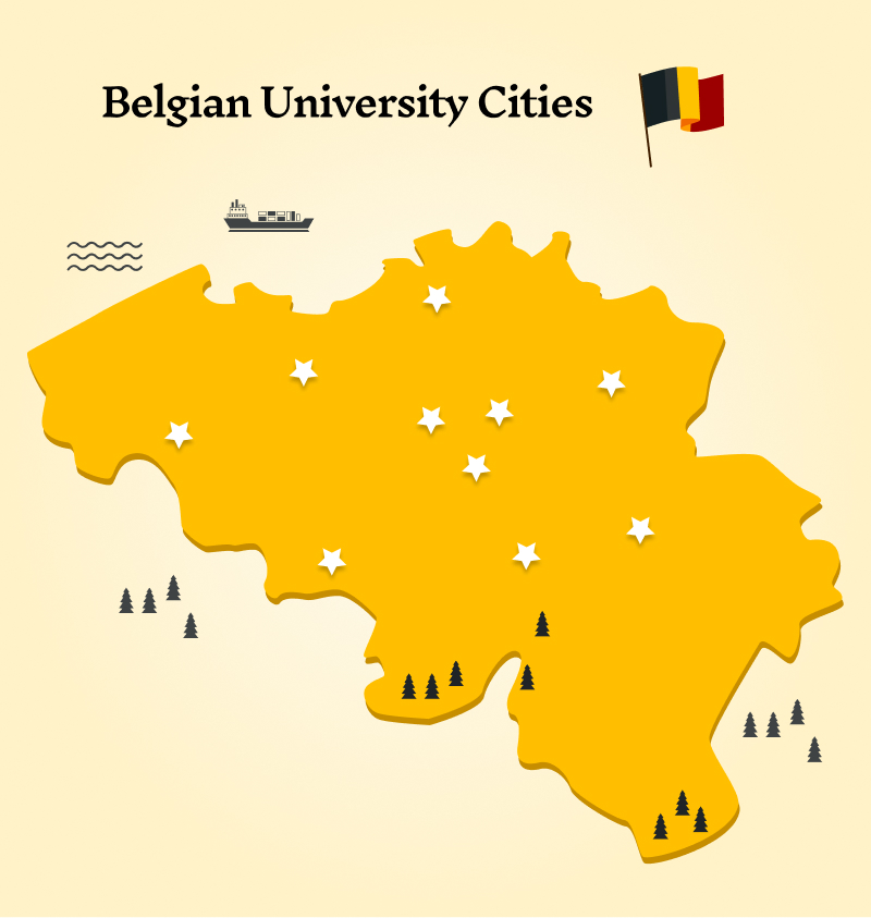 Exploring Belgian University Cities 