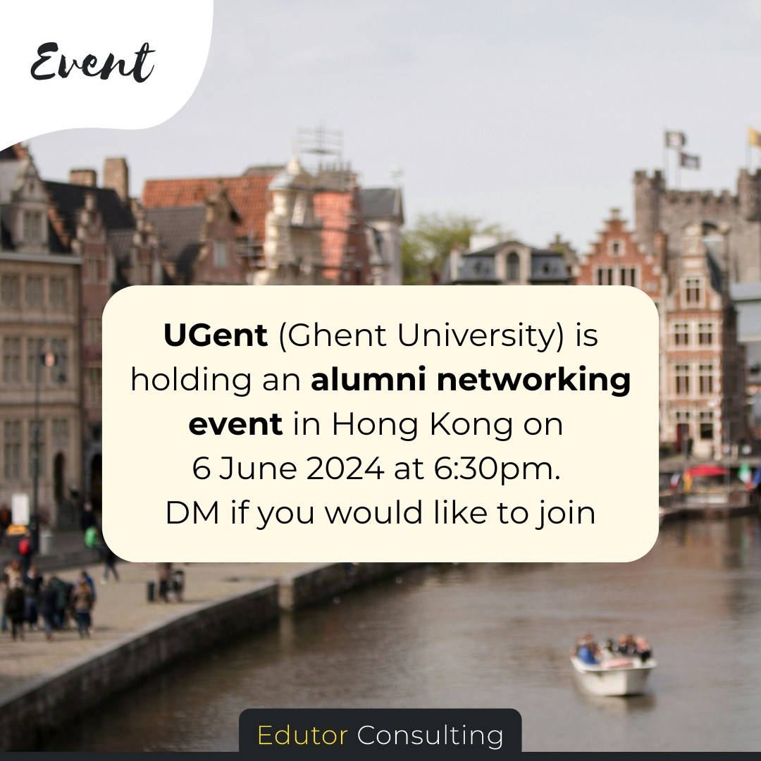 UGent Alumni Networking Event in Hong Kong 